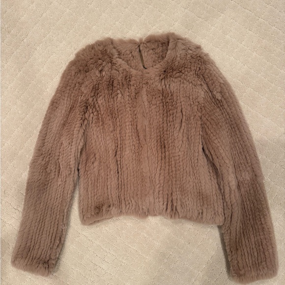 DVF Rex Rabbit Fur Jacket - Picture 1 of 5